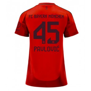 Bayern Munich Aleksandar Pavlovic #45 Domaci Dres za Ženska 2024-25 Kratak Rukavima